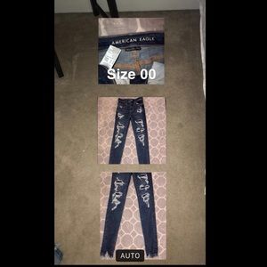 3 pairs of American eagle jeans